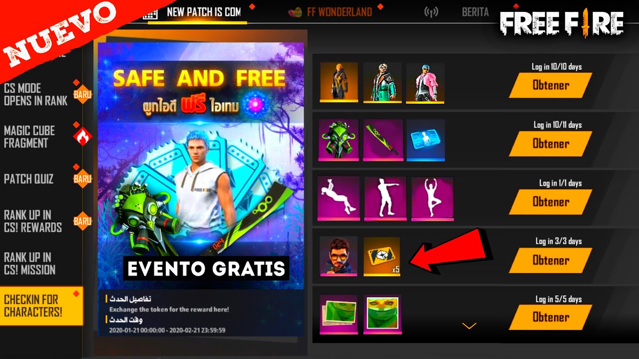 guia completa como participar en los eventos de free fire y no quedarte atras